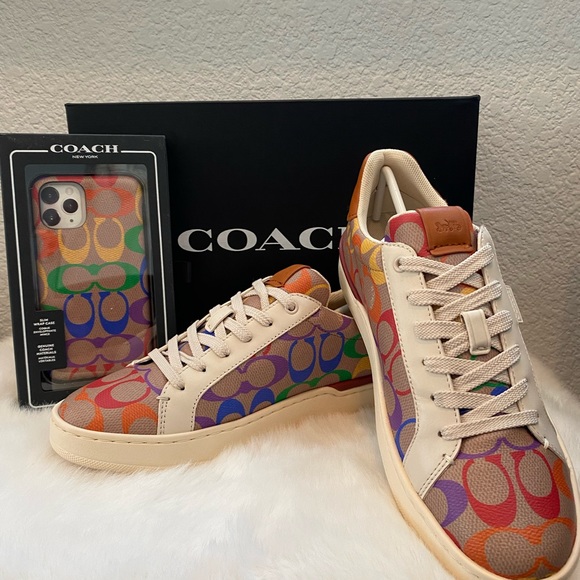 coach rainbow sneakers